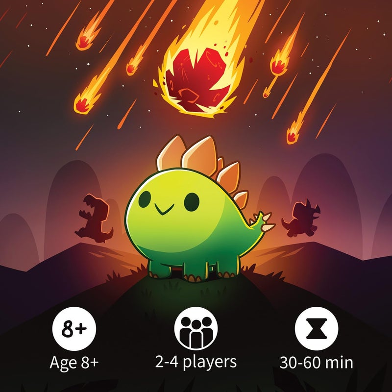 Unstable Games لعبة لوحية الديناصورات السعيدة - لعبة بطاقات مضحكة للبالغين والأطفال - ألعاب لوحية عائلية لـ 2-4 لاعبين، أعمار 8 وما فوق، من مبتكري يونيكورن غير المستقر وهنا للقتال - Image 5